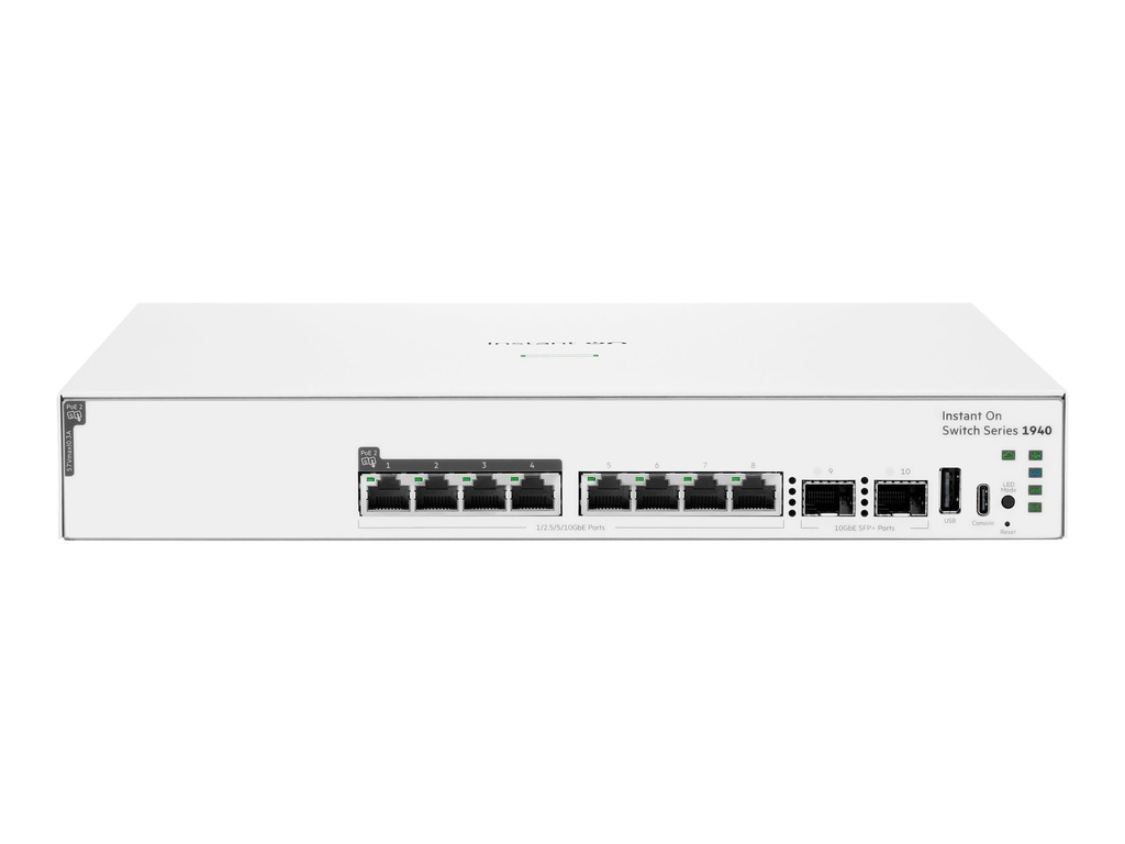HPE Networking Instant On 1940 - Switch - L2+ - managed - 8 x 10/100/1000 (PoE++)