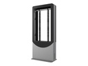 Peerless Portrait Back-to-Back Kiosk KIPC2542B-3-EUK - Aufstellung - für 2 LCD-Displays/AV-Systeme - verriegelbar - Aluminium, Stahl - Glanzschwarz - Bildschirmgröße: 106.7 cm (42")