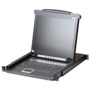 ATEN CL1000N Konsole GB USB-PS/2 VGA Englische Tastatur - KVM-Konsole - PS/2