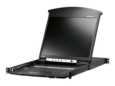 ATEN KL1508AiM - KVM-Konsole mit KVM-Switch - 8 Anschlüsse - PS/2, USB - 43.2 cm (17")