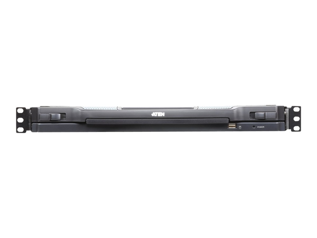 ATEN Slideaway CL5708IN - KVM-Konsole mit KVM-Switch - 8 Anschlüsse - PS/2, USB - Schweizer - 48.3 cm (19")