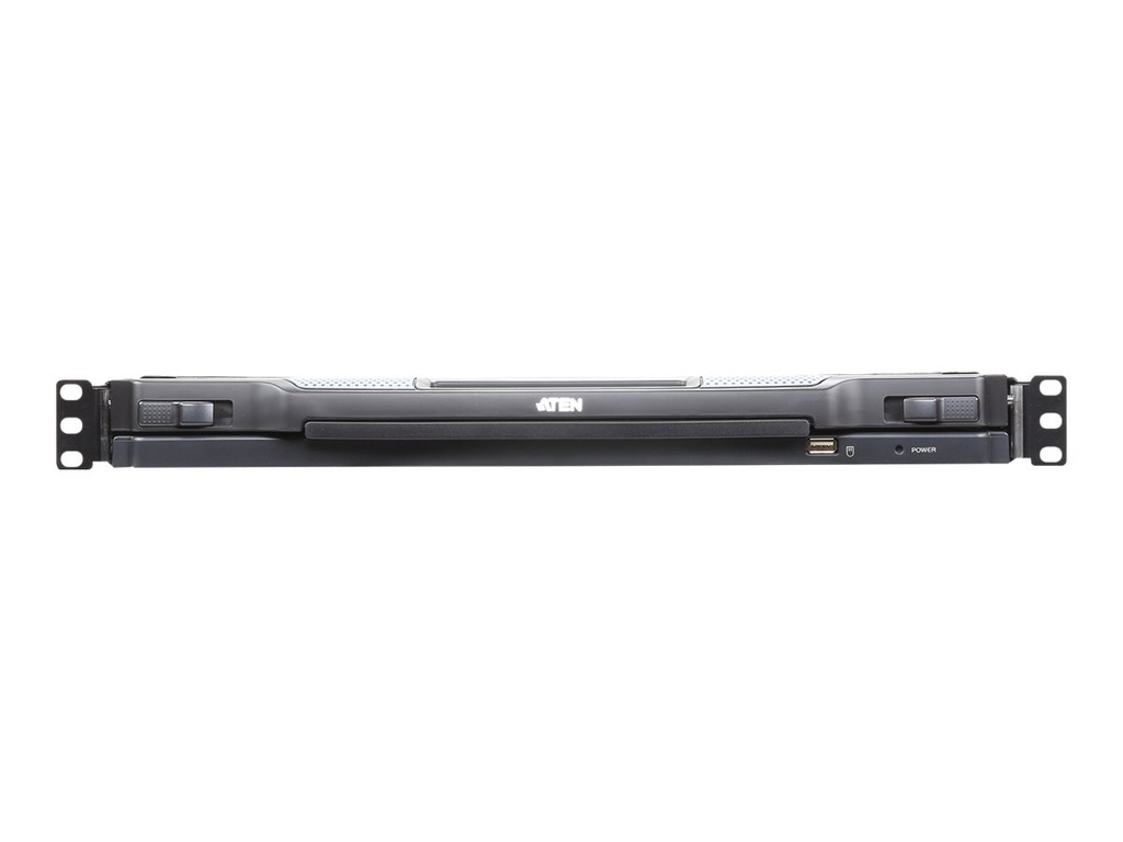 ATEN Slideaway CL5708IM - KVM-Konsole mit KVM-Switch - 8 Anschlüsse - PS/2, USB - Schweizer - 43.2 cm (17")