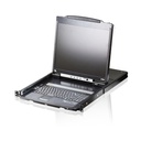 ATEN Dual Rail 19i LCD Console with USBPeripheral Support and External USB - PS/2 - KVM-Konsole - PS/2