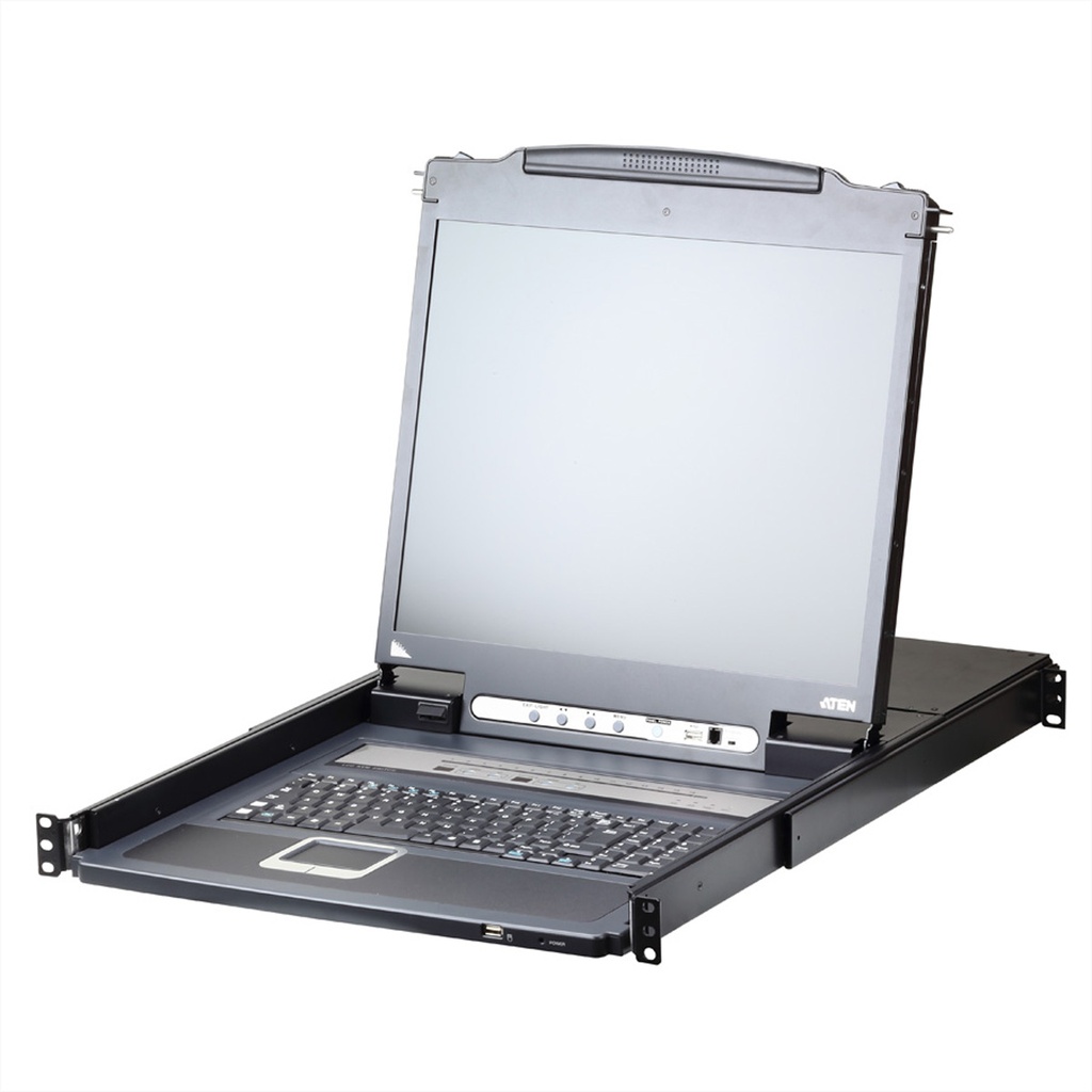 ATEN LCD KVM Switches CL5716iN - KVM-Konsole mit KVM-Switch - 16 Anschlüsse