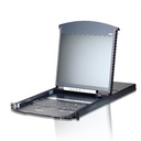 ATEN Cat 5 Dual Rail 17i LCD KVM overIP Switch French 1 Local and 1 Remote - KVM-Umschalter