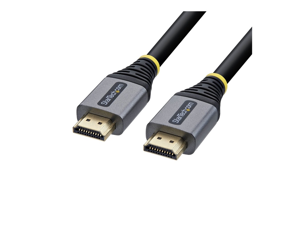 StarTech.com Startech - Premium High Speed - HDMI-Kabel - HDMI männlich zu HDMI männlich - 7.6 m - abgeschirmt - schwarz & silber - 4K60Hz-Unterstützung, 1440p (UWQHD)