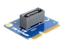 Delock MiniPCIe Converter mSATA half size > 1 x SATA 7 pin female