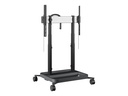 Optoma RISE 5305 - Wagen - motorisierter Lift - für Flachbildschirm - Anti-Kollisionsfunktion - Schwarz - Bildschirmgröße: up to 218 cm (up to 86")