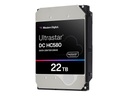 WD Ultrastar DC HC580 WUH722422AL5204 - Festplatte - Rechenzentrum - 22 TB - intern - 3.5" (8.9 cm)