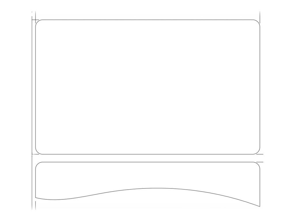Zebra Z-Perform 1000T - Papier - selbstklebend - 100 x 60 mm 9000 Etikett(en) (3 Rolle(n)