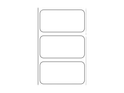 Zebra Z-Ultimate 3000T - Polyester - glänzend - permanenter Acrylklebstoff - weiß - 38.1 x 19.1 mm 3300 Etikett(en) (1 Rolle(n)