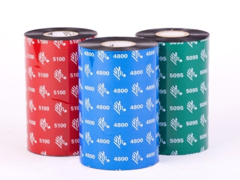 Zebra 5095 Resin - 12er-Pack - 64 mm x 74 m