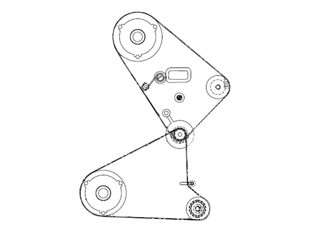 Zebra Medienrücklaufband