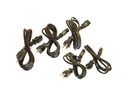Zebra Stromkabel - NEMA 5-15 (M) zu power IEC 60320 C13 - Wechselstrom 110 V - Vereinigte Staaten (Packung mit 5)