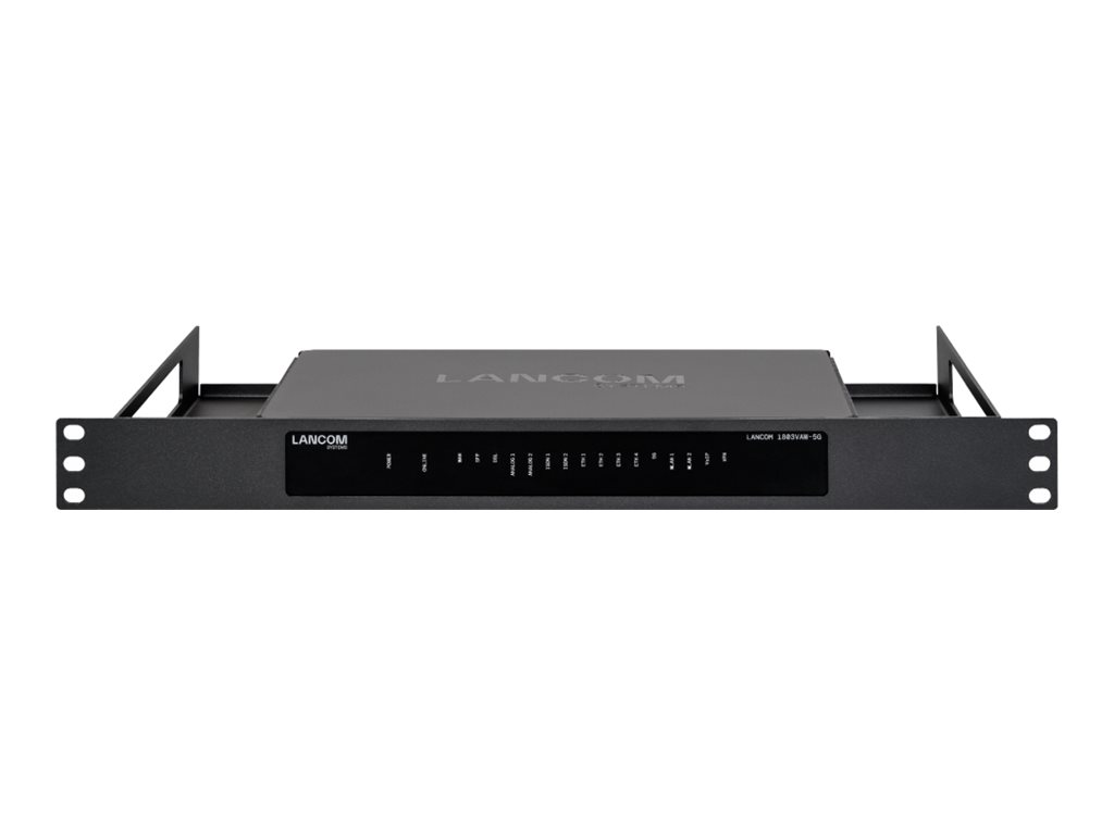 Lancom Netzgerät-Montageklammer - Frontmontage, hinten montierbar - Schwarz - 48.3 cm (19")