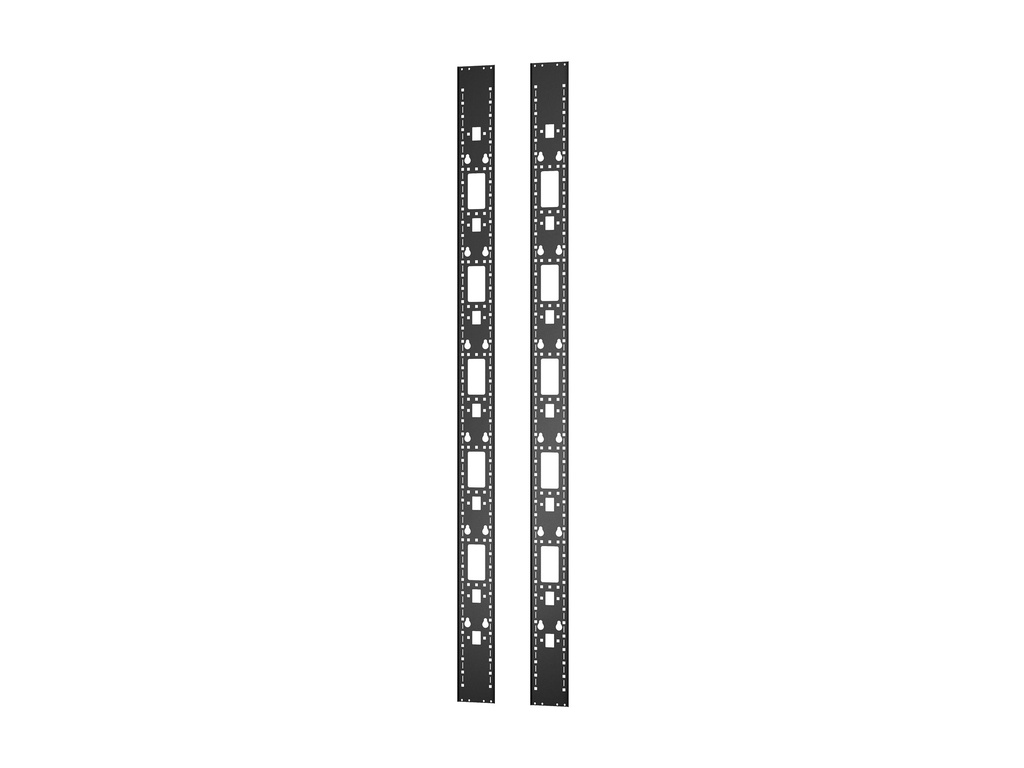 APC Easy Rack - Rack-Zubehörkanal (vertikal) - Schwarz - 48U (Packung mit 2)