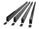 APC NetShelter - Rahmextrusion mit Endkappe - 2536 mm - Deckenmontage möglich, Rack montierbar - Schwarz (Packung mit 4)