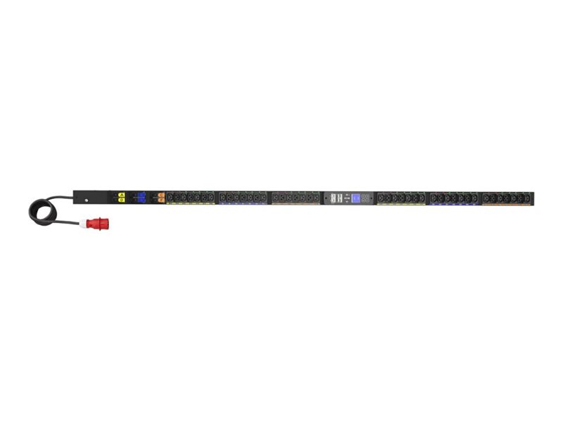 Eaton G4 - Stromverteilungseinheit (Rack - einbaufähig) - verwaltet - Wechselstrom 240/415 V - 22 kW - 3 Phasen - Ethernet 10/100/1000, USB - Eingabe, Eingang IEC 60309 32A - Ausgangsanschlüsse: 42 (24 x IEC 60320 C13, 18 x IEC 60320 C39)