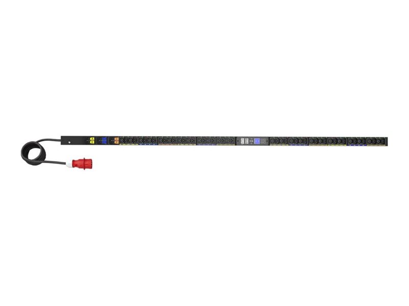 Eaton G4 - Stromverteilungseinheit (Rack - einbaufähig) - 32 A, verwaltet - Wechselstrom 240/415 V - 22 kW - 3 Phasen - Ethernet 10/100/1000, serial - Eingabe, Eingang IEC 60309 32A - Ausgangsanschlüsse: 48 (24 x IEC 60320 C13, 24 x IEC 60320 C39)