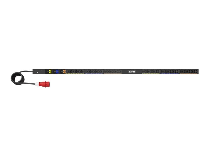 Eaton G4 - Stromverteilungseinheit (Rack - einbaufähig) - Basis - 240-450 V - 22 kW - 3 Phasen - Eingabe, Eingang IEC 60309 32A - Ausgangsanschlüsse: 42 (24 x IEC 60320 C13, 18 x IEC 60320 C39)