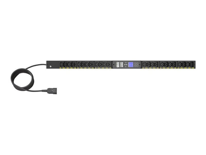 Eaton G4 - Stromverteilungseinheit (Rack - einbaufähig) - Wechselstrom 200-240 V - 3.7 kW - 1-phasig - Ethernet 10/100/1000 - Eingabe, Eingang IEC 60320 C20 16A - Ausgangsanschlüsse: 24 (12 x IEC 60320 C13, 12 x IEC 60320 C39)