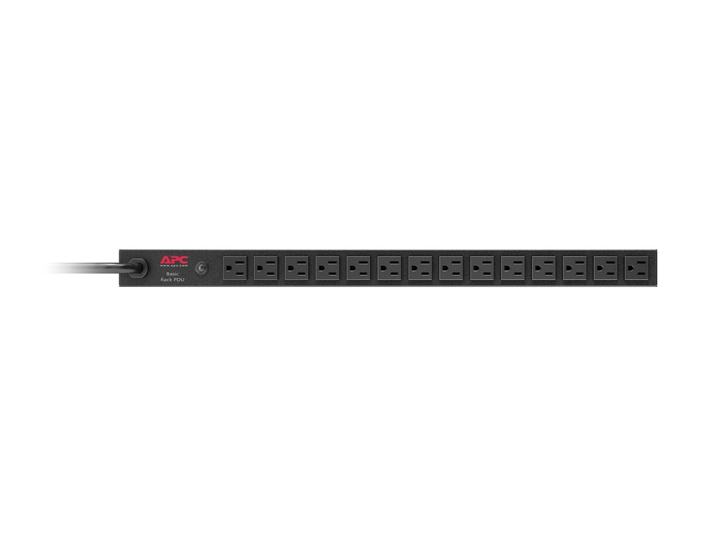 APC Steckdosenleiste (Rack - einbaufähig) - Wechselstrom 120 V - Eingabe, Eingang NEMA L5-20 - Ausgangsanschlüsse: 14 (NEMA 5-15)