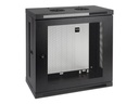 Eaton Tripp Lite Series SmartRack - Schrank für Rack-Gehäuse - flaches Profil, Patch-Tiefe, klein - geeignet für Wandmontage - Schwarz - 12U - 48.3 cm (19")