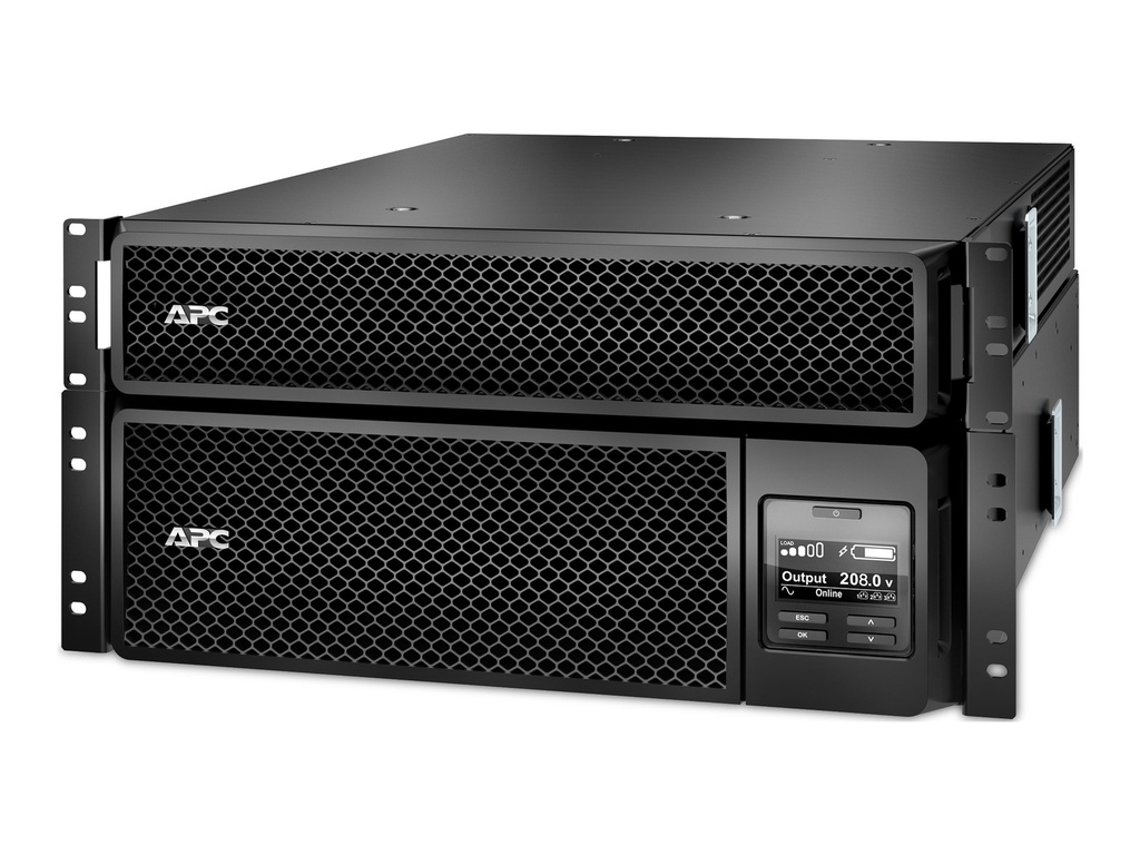 APC Smart-UPS SRT 5000VA RM - USV (Rack - einbaufähig) - Wechselstrom 208 V - 4800 Watt - 5000 VA - 1-phasig - Ethernet 10/100, USB - Ausgangsanschlüsse: 16 - 5U - 48.3 cm (19")