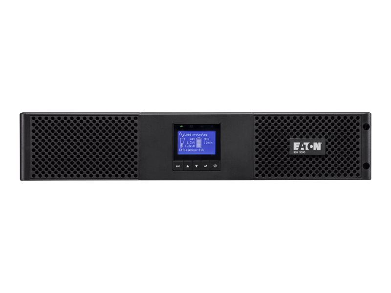 Eaton 9SX 9SX3000IR - USV (Rack - einbaufähig) - Wechselstrom 200/208/220/230/240 V - 2700 Watt - 3000 VA - RS-232, USB - Ausgangsanschlüsse: 9 - PFC - 2U - 48.3 cm (19")