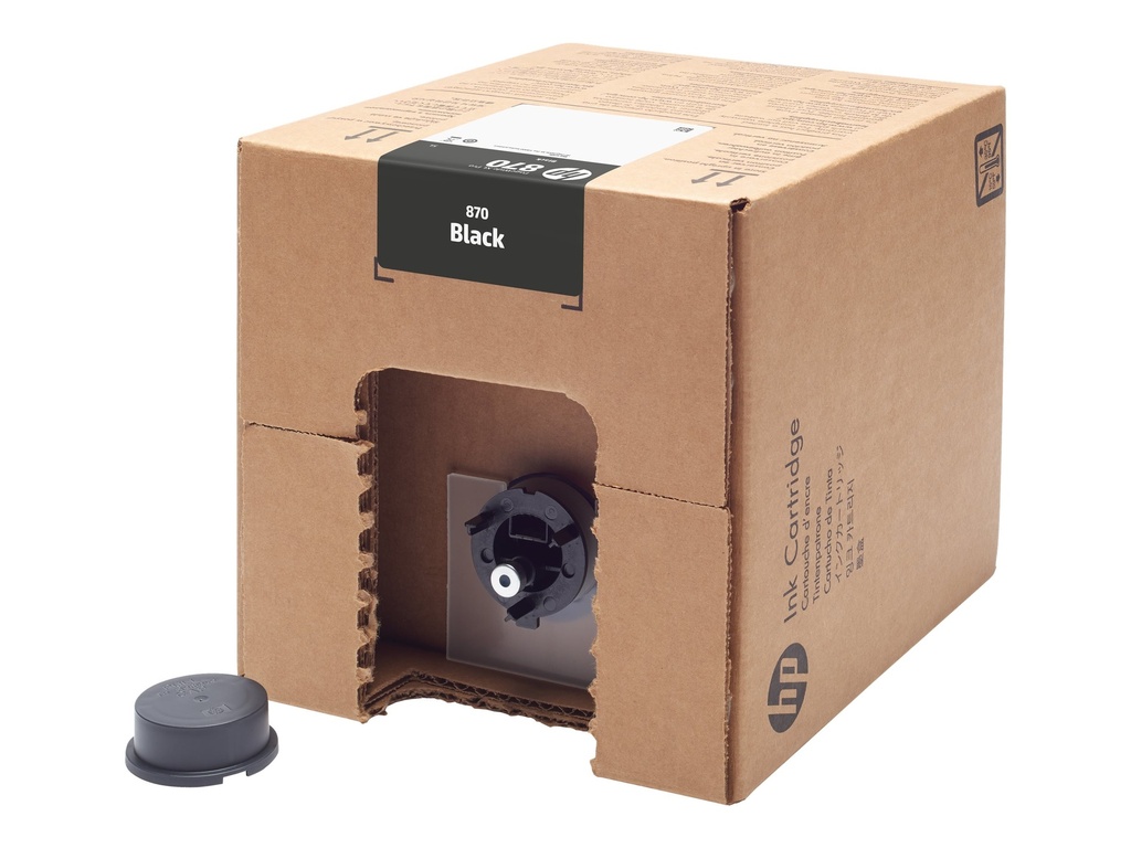 HP 870 - 5 L - Schwarz - original - PageWide