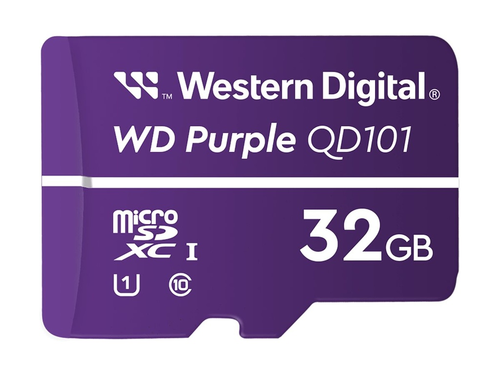 WD Purple SC QD101 - 32 GB - MicroSDHC - Klasse 10 - Class 1 (U1) - Violett