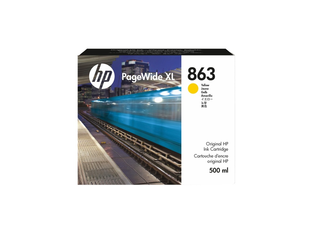 HP 863 - 500 ml - Gelb - original - PageWide