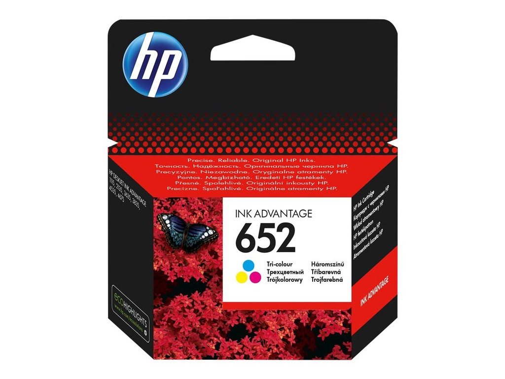 HP 652 - Farbe (Cyan, Magenta, Gelb) - original
