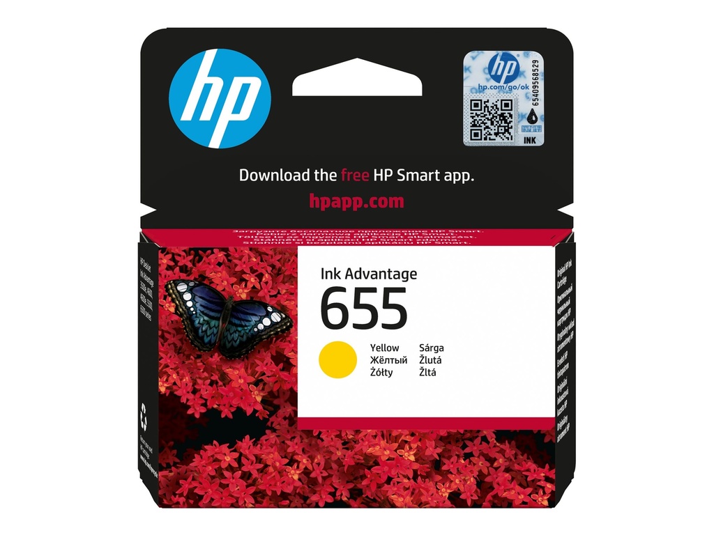 HP 655 - Gelb - original - Tintenpatrone - für