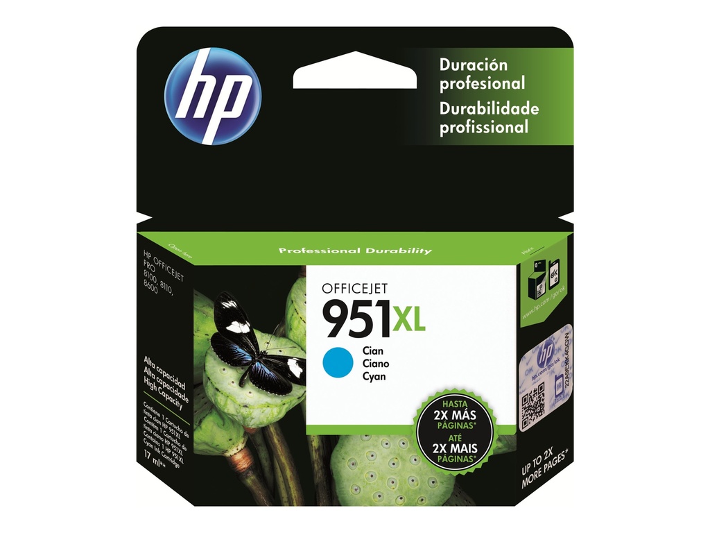 HP 951XL - 24 ml - Hohe Ergiebigkeit - Cyan -