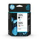 HP 305 Tri-color/Black Original I - Original - Tintenpatrone