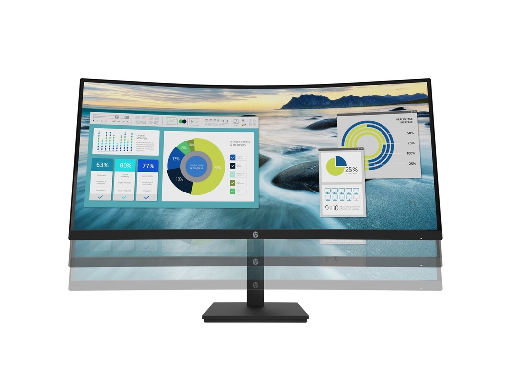 HP P34hc G4 - P-Series - LED-Monitor - gebogen - 86.36 cm (34")