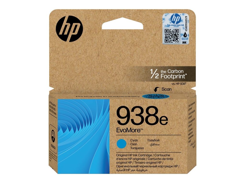 HP 938e EvoMore - Cyan - original - Tintenpatrone
