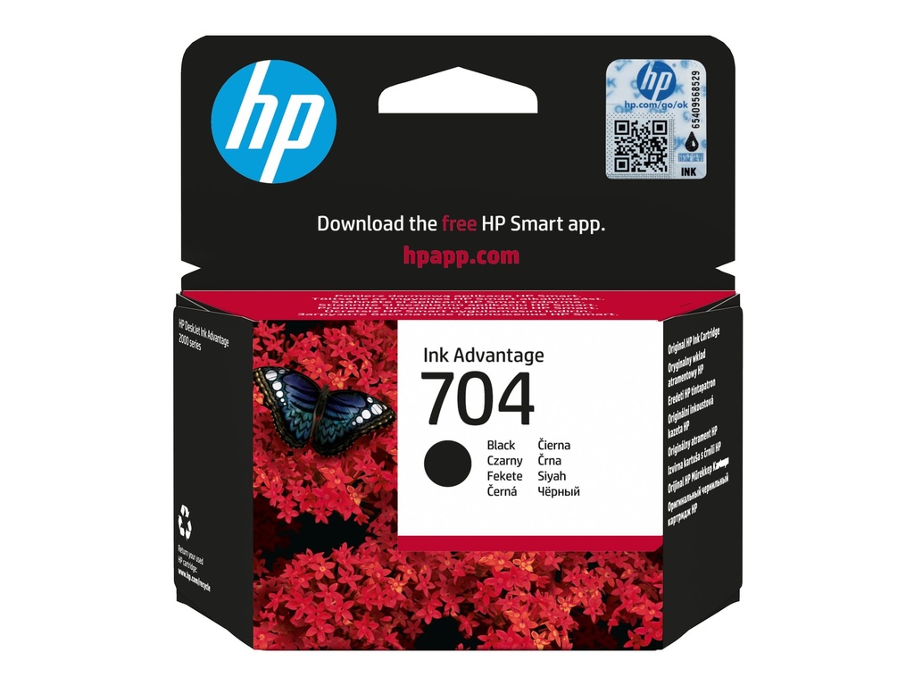 HP 704 - Schwarz - original - Tintenpatrone -