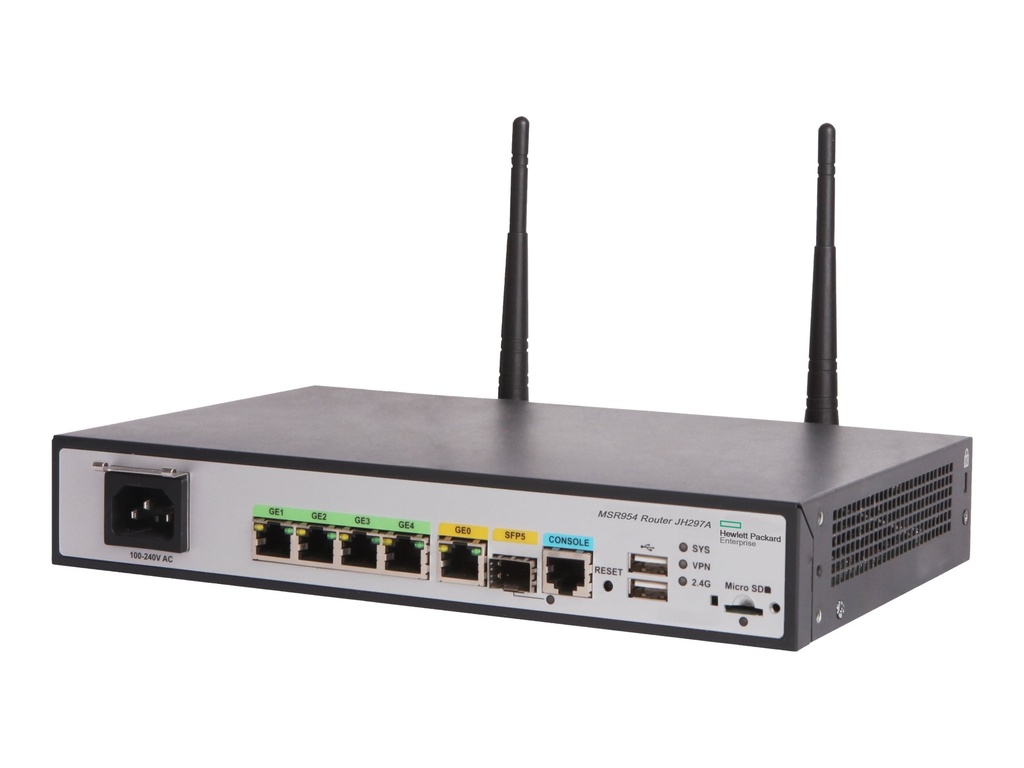 HPE MSR954-W (WW) - - Wireless Router - 4-Port-Switch