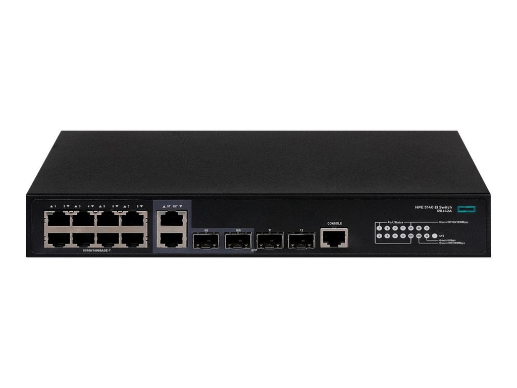 HPE 5140 8G 2SFP 2GT EI Sw - Switch - 1 Gbps