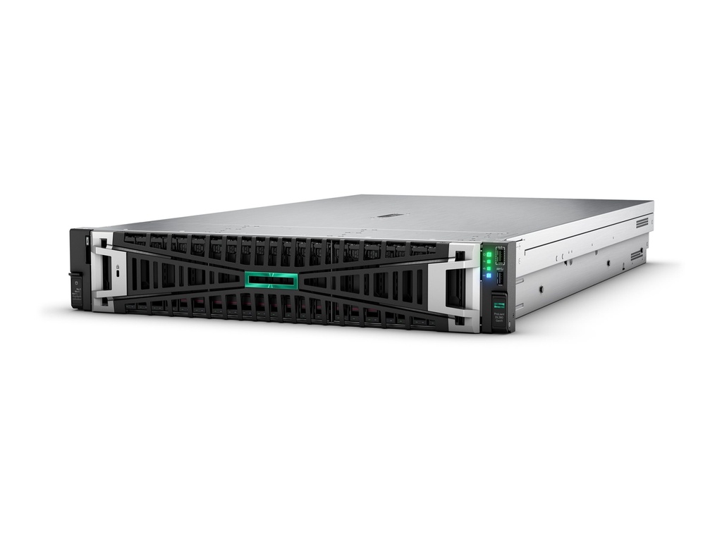 HPE ProLiant DL380 Gen11 Network Choice - Server - Rack-Montage - 2U - zweiweg - 1 x Xeon Silver 4510 / 2.4 GHz - RAM 64 GB - SATA/SAS/PCI Express - Hot-Swap 8.9 cm (3.5")
