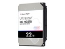 WD Ultrastar DC HC570 - Festplatte - verschlüsselt - 22 TB - intern - 3.5" (8.9 cm)