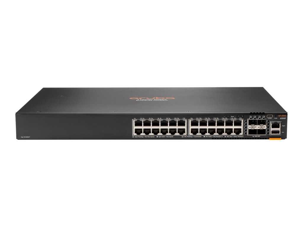 HPE 6200F 24G 4Sfp+ Switch - Switch - 0,1 Gbps