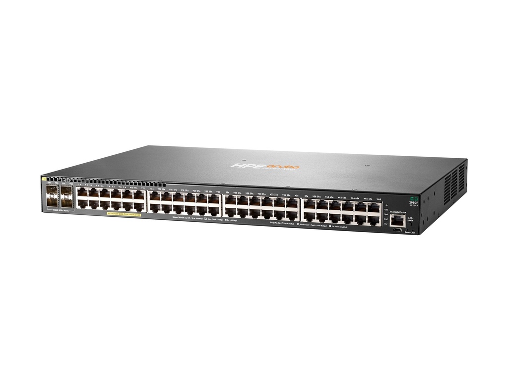 HPE Aruba 2930F 48G PoE+ 4SFP+ TAA - Switch - L3 - managed - 48 x 10/100/1000 (PoE+)