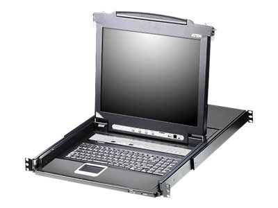 [CL5716M-ATA-XG] ATEN Slideaway CL5716M - KVM-Konsole mit KVM-Switch - 16 Anschlüsse - PS/2, USB - US-Englisch (QWERTY)