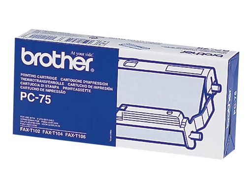 [PC75] Brother PC75 - Schwarz - Farbbandkassette - für
