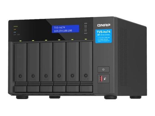 [TVS-H674-I3-16G] QNAP TVS-H674 - NAS-Server - 6 Schächte - SATA