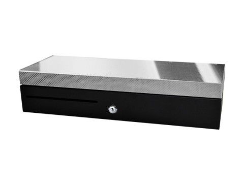 [ECD460-B-BLK-SS] APG Cash Drawer ECD460 - Manuelle Kassenlade - Edelstahl - Schwarz - Edelstahl - 460 mm - 170 mm - 100 mm
