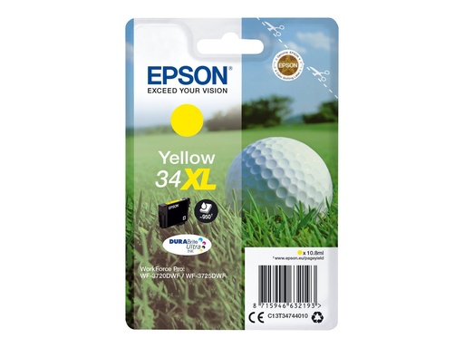 [C13T34744020] Epson 34XL - 10.8 ml - XL - Gelb - original